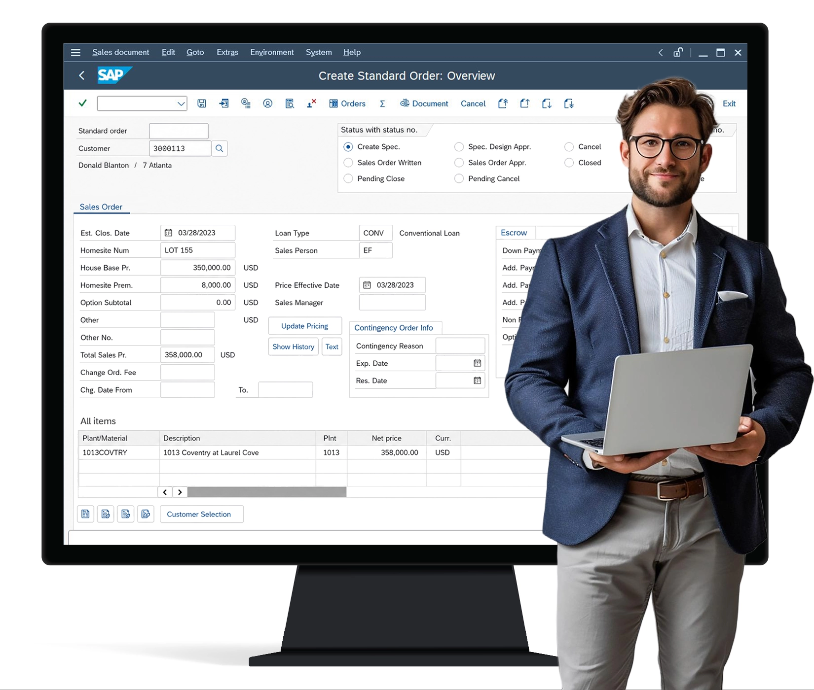 Morrison Homes simplifies SAP SD sales order creation by consolidating screens with Liquid UI