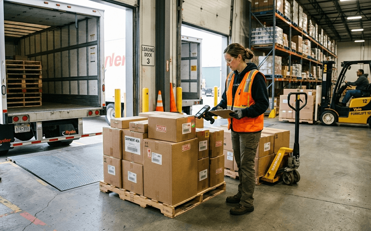 SAP screens for inbound warehousing and goods receipt 