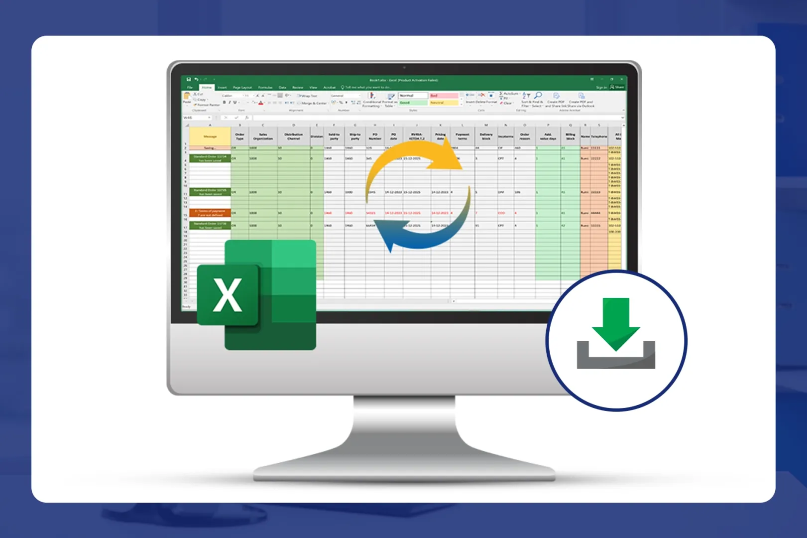 SAP SD to excel
