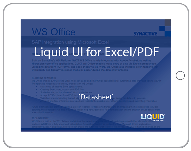 Move data from Excel and PDF forms directly into SAP