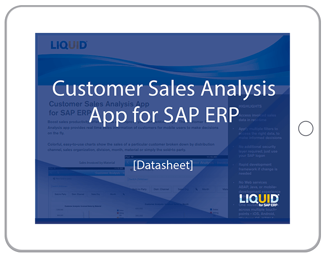 Analyze customer sales data in SAP with real-time visibility and simplified access