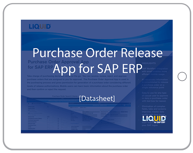 Simplify purchase order release processes in SAP ERP